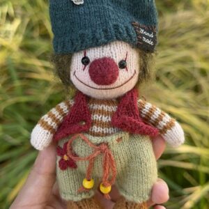 Cozy Crochet Clown Doll – Handmade Forest Style Companion