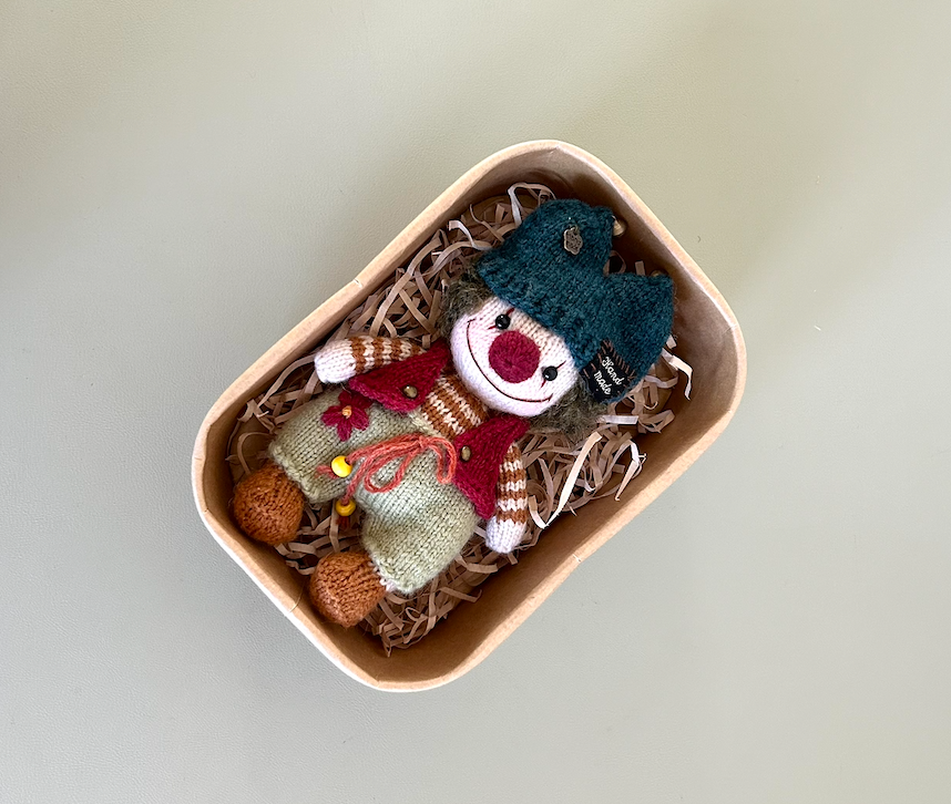 Cozy Crochet Clown Doll – Handmade Mini Gift Companion