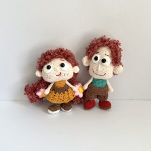 Handmade Crochet Couple Doll – Cute Boyfriend & Girlfriend Gift for Anniversary