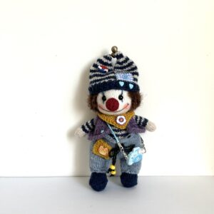 Handmade Mr. Clown Plush Toy – Healing Aesthetic Gift
