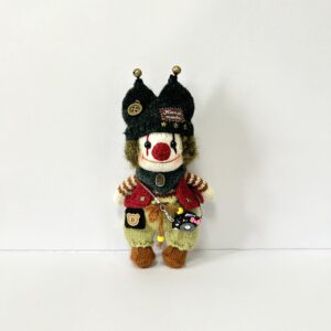 Knitted Mr. Clown Doll – Handmade Soft Toy & Gift Idea