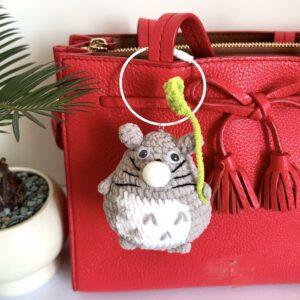 Handmade Crochet Forest Spirit Plushie Bubble Squeeze Toy – Stress Relief Fidget Gift with Optional Keychain