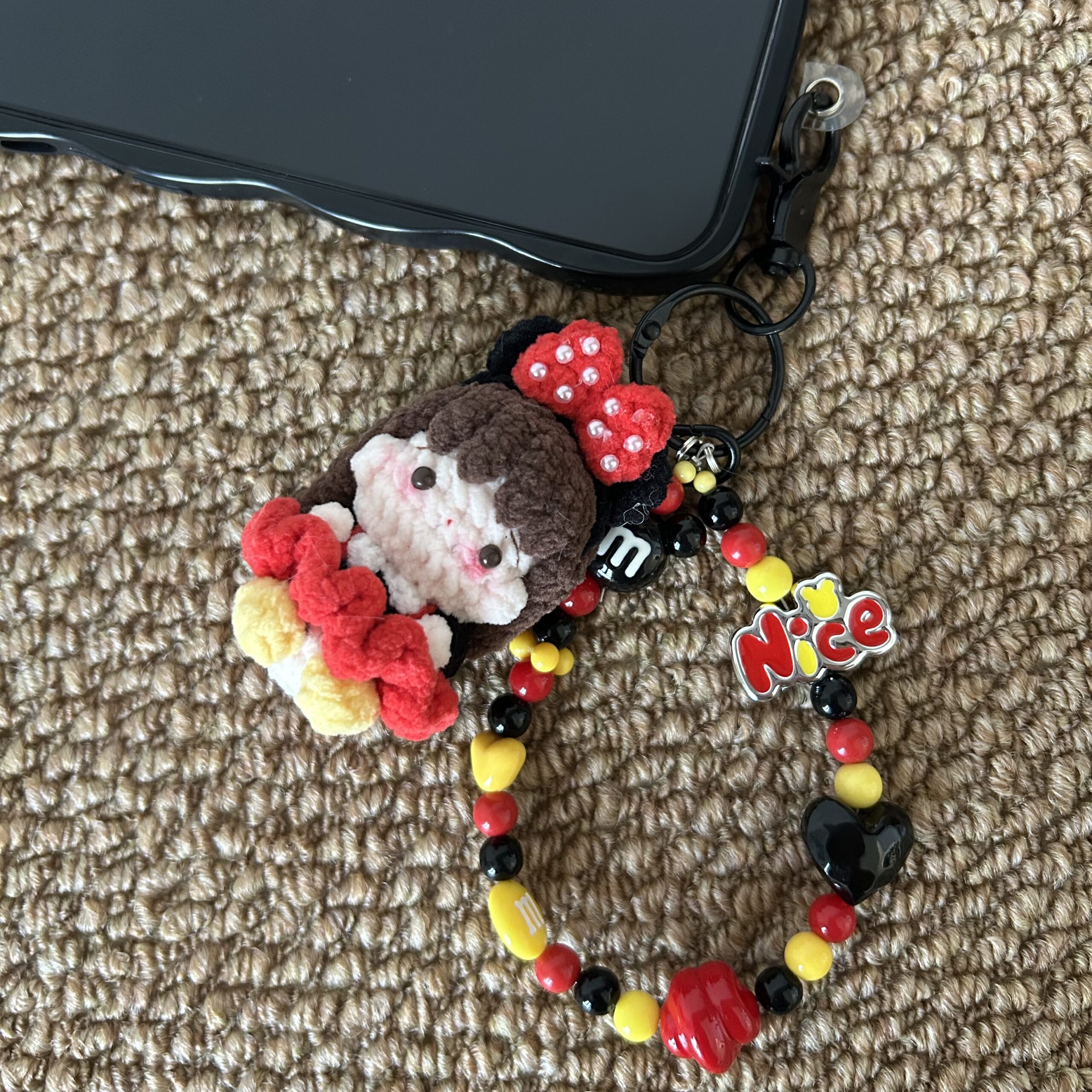 Handmade Amigurumi Phone Wrist Strap Cute Crochet Phone Charm Gift - Image 2