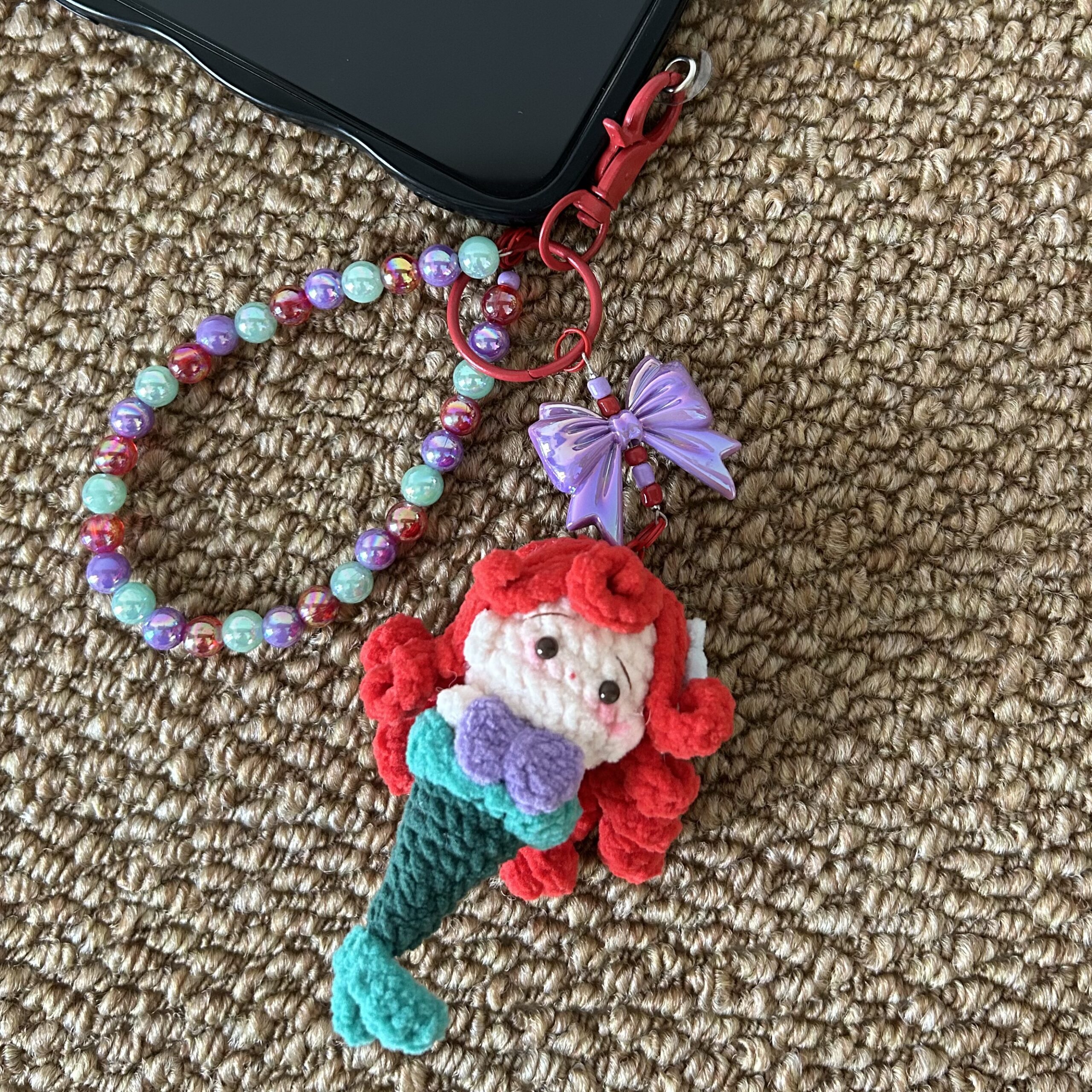 Handmade Amigurumi Phone Wrist Strap Cute Crochet Phone Charm Gift - Image 3