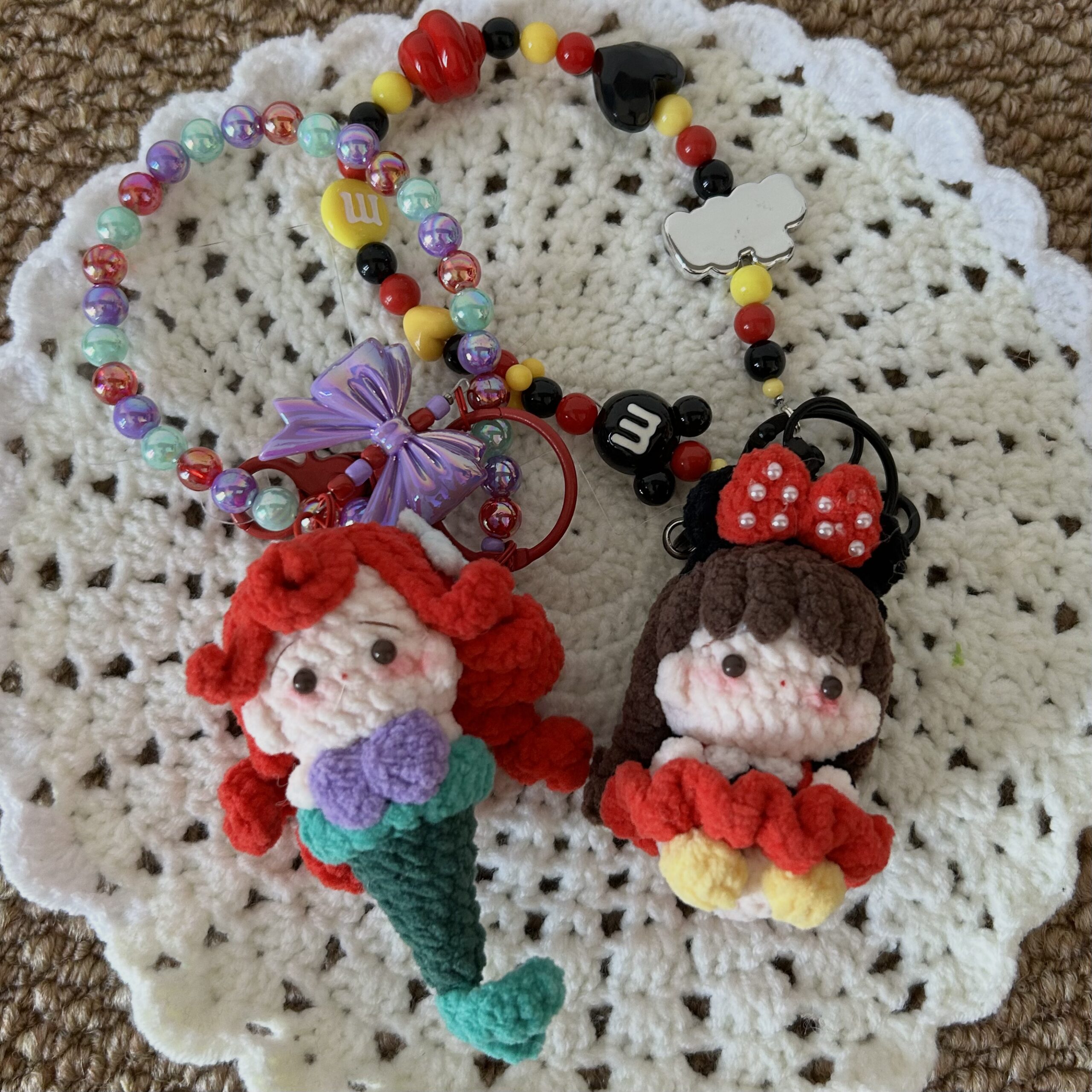 Handmade Amigurumi Phone Wrist Strap Cute Crochet Phone Charm Gift